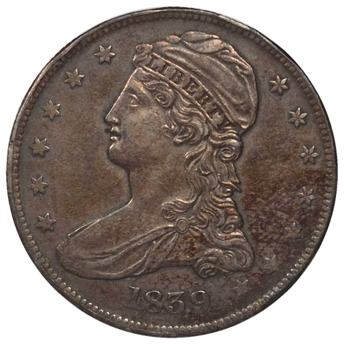 1839-50c-Capped-Bust-Half-Dollar---Reeded-Edge